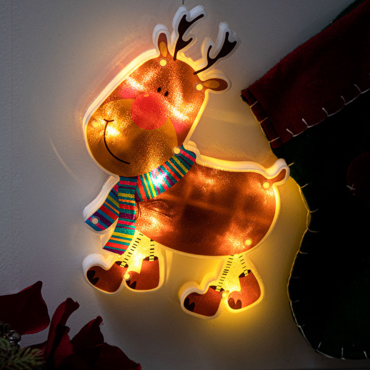 LED-lys hængende julepynt juledekoration rensdyr