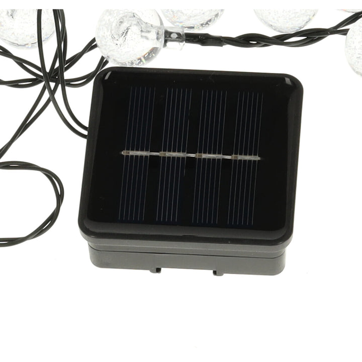 Solcellekuglehavelamper 7m 50LED varm hvid