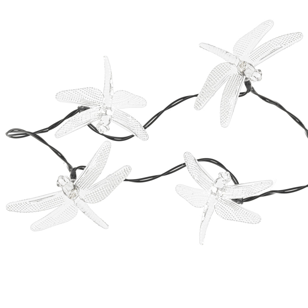 Solcelledrevne havelamper med guldsmed 6,5m 30 LED varm hvid