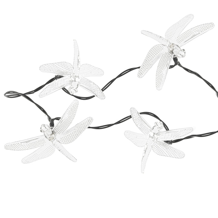 Solcelledrevne havelamper med guldsmed 6,5m 30 LED varm hvid
