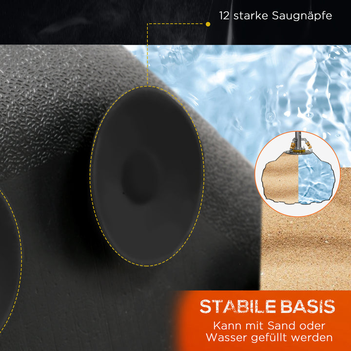 Boksesæk stående 180 cm voksne stående boksesæk boksedummy boksesøjle humanoid design kraftig boksesæk tung boksesækstativ til professionelle og begyndere sort