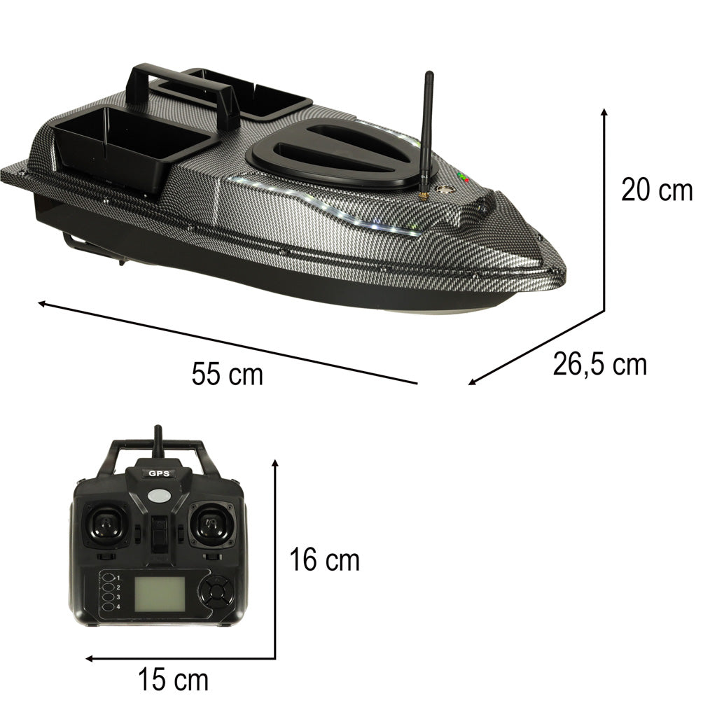 Flytec V900 5,4 km/t 1,5 kg GPS fjernstyret agnbåd