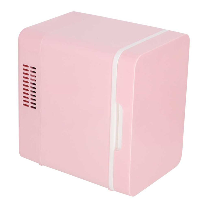 Rejsekøleskab elektrisk bil mini til mad kosmetik opvarmning køling 2in1 4L pink