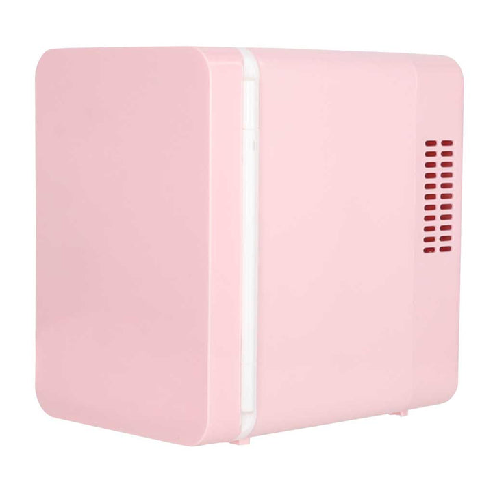 Rejsekøleskab elektrisk bil mini til mad kosmetik opvarmning køling 2in1 4L pink
