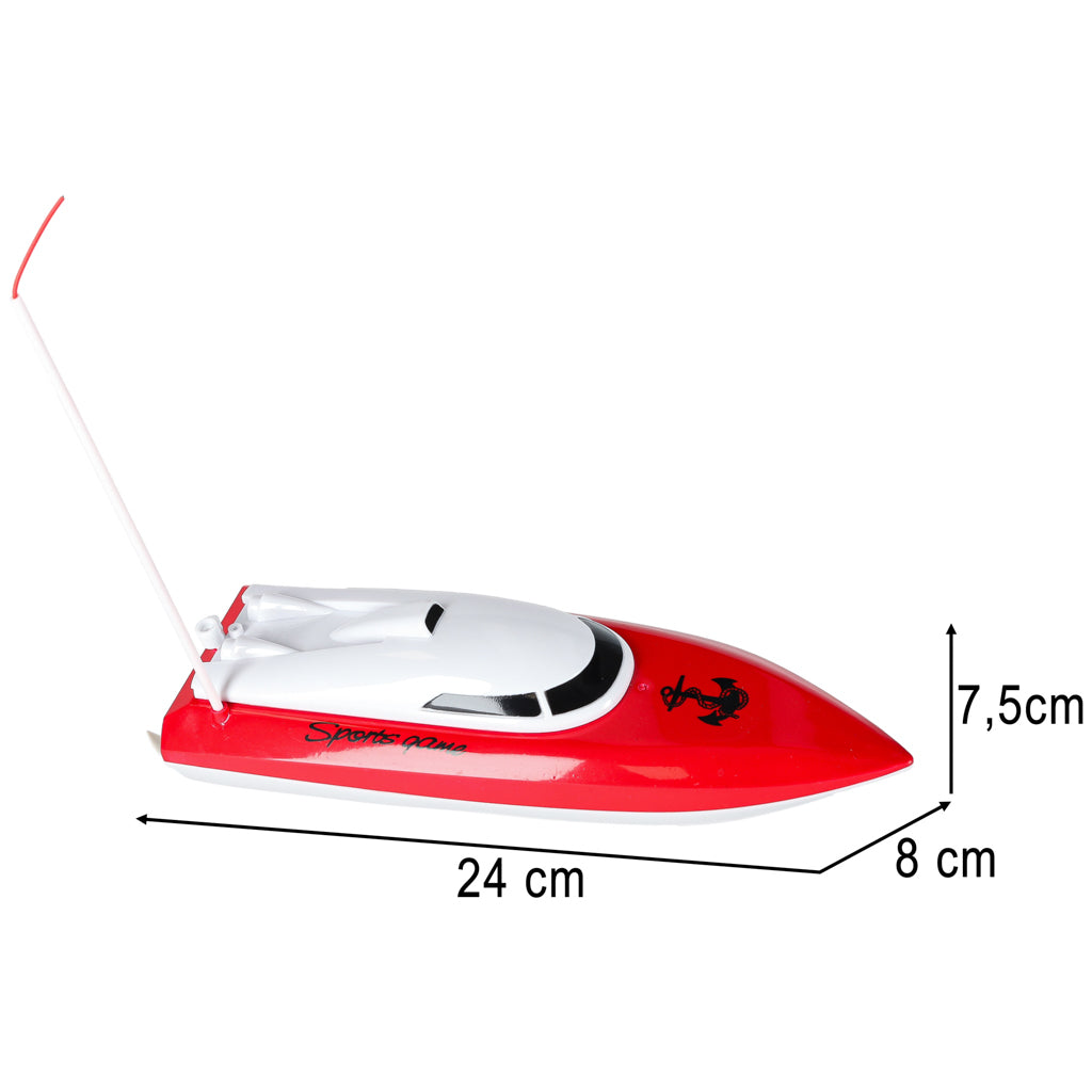 RC-båd 4CH mini CP802 rød