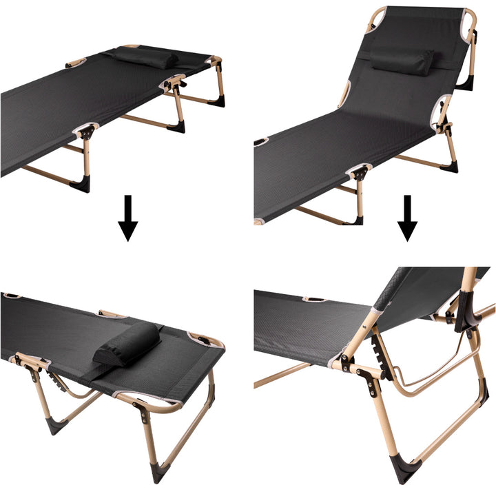 Field foldbar rejseseng 198 lysegrå