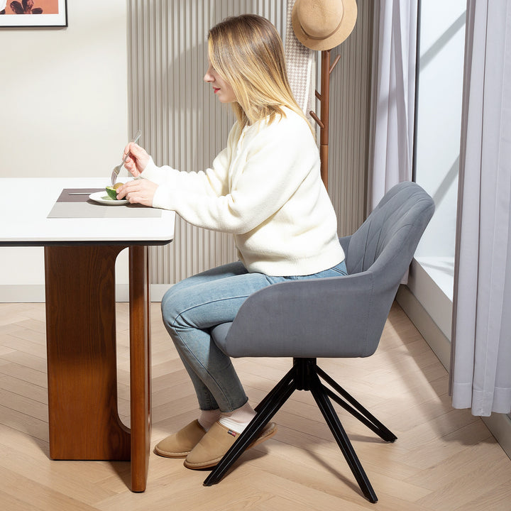 Accentstol i retrodesign fløjlslook 58 cm x 60,5 cm x 79 cm stålgrå