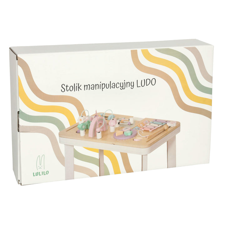 Lulilo montessori manipulationsbord i pastel