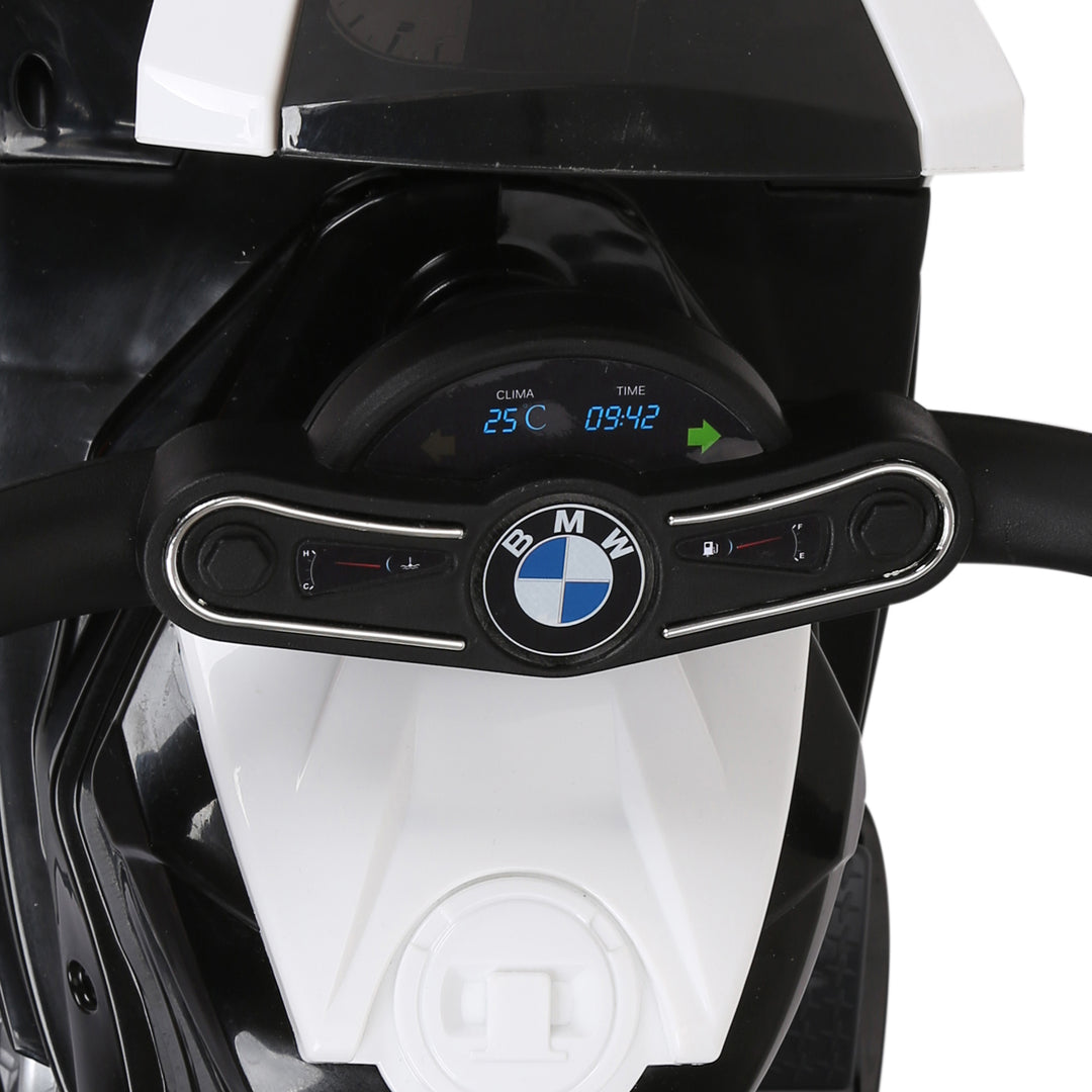 Elektrisk børnemotorcykel bmw s1000rr elmotorcykel med musik, forlygter, børns elmotorcykel til børn fra 18-36 måneder sort