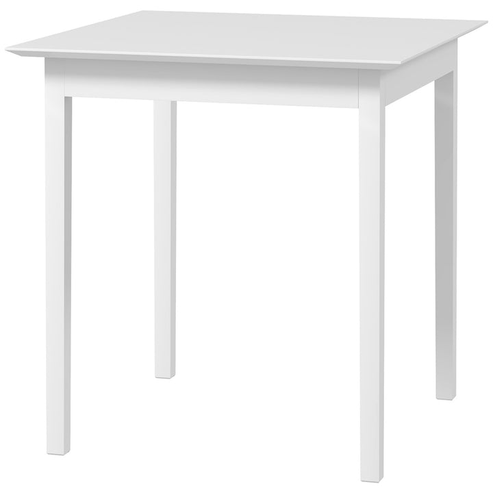 Køkkenbord spisebord firkantet bord, moderne design, 75 cm x 75 cm x 76 cm, hvid