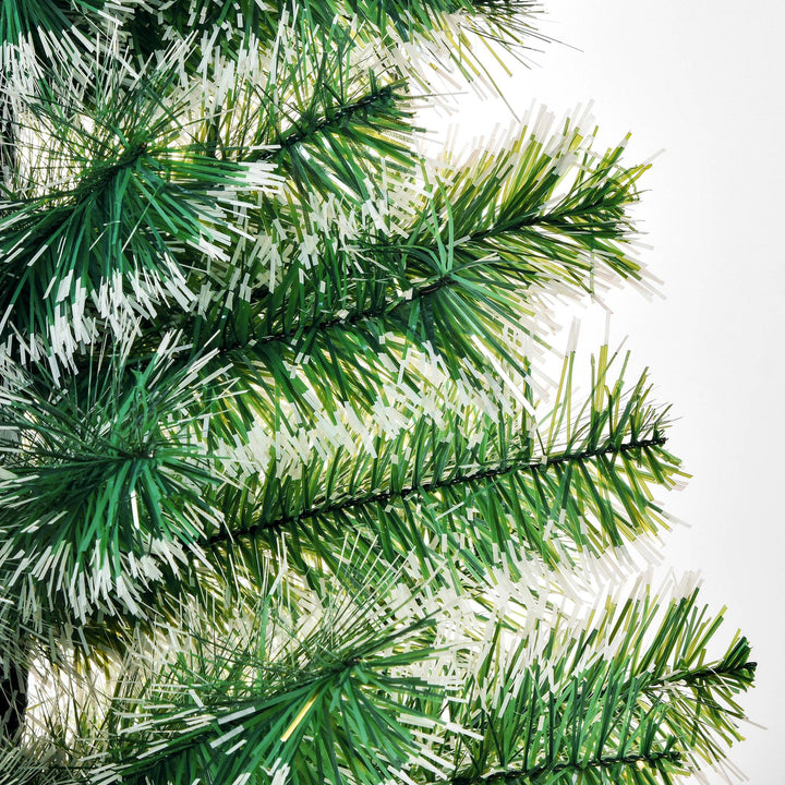 Kunstigt juletræ 1,5 m juletræ grantræ 416 grene metalfod pet grøn