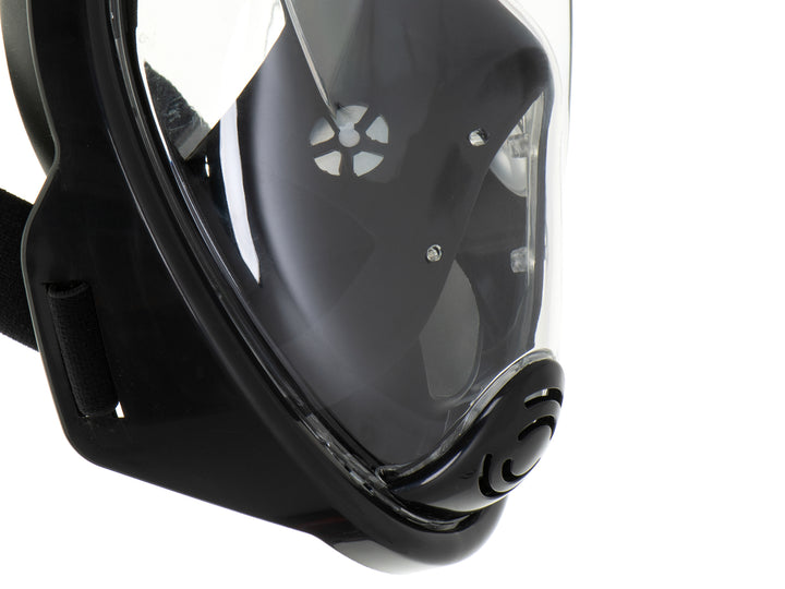 Fuldt foldbar snorkelmaske L/XL sort
