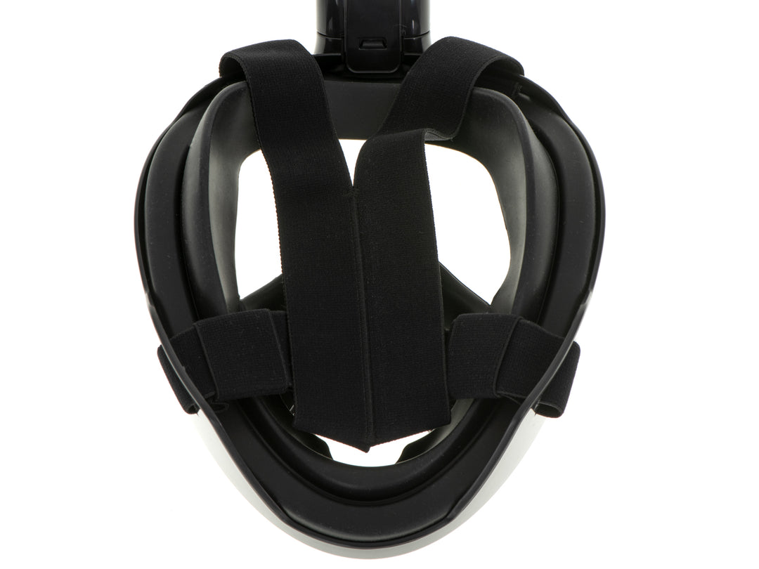 Fuldt foldbar snorkelmaske L/XL sort