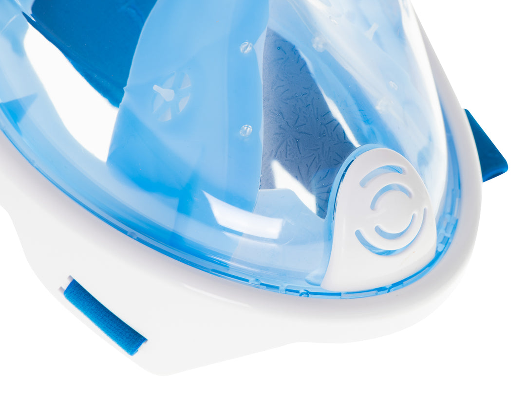 Fuldt foldbar snorkelmaske L/XL blå