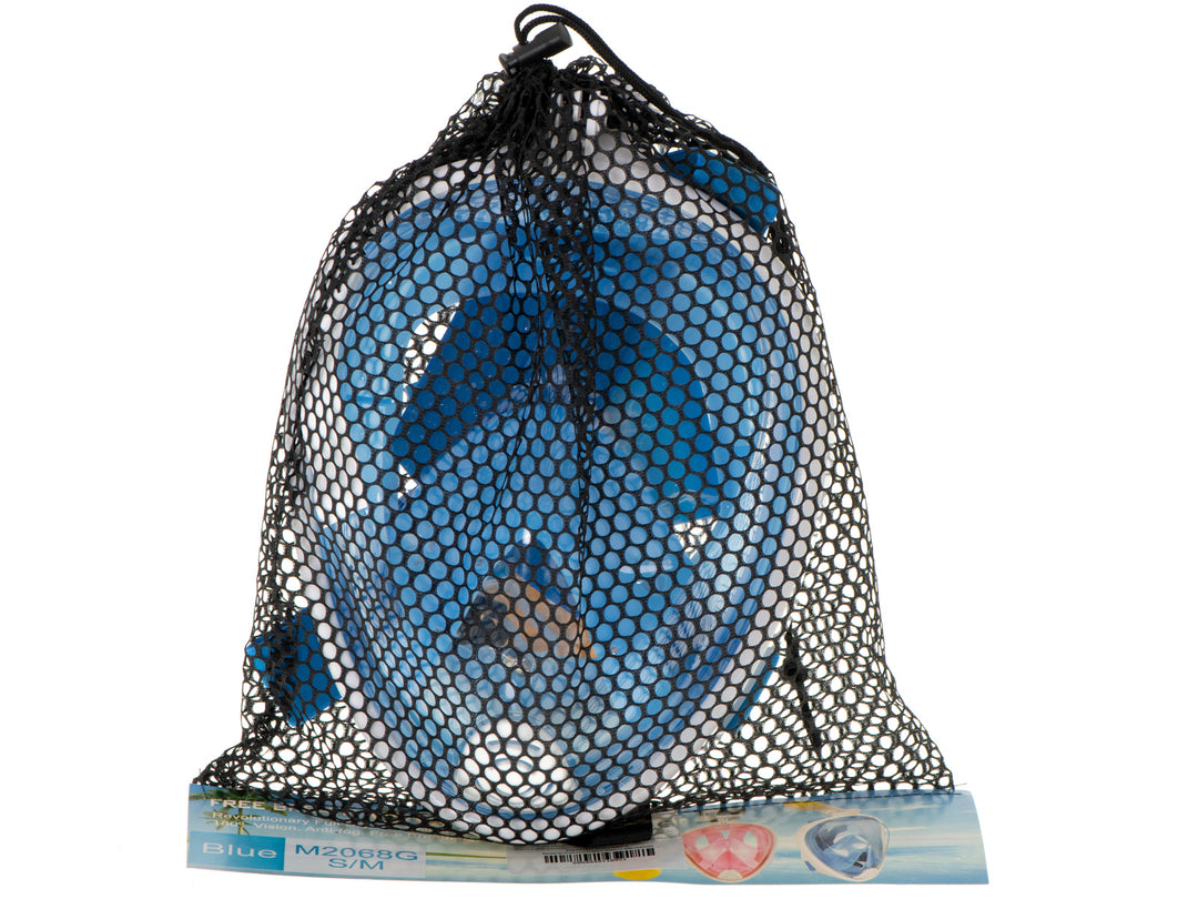 Fuld foldbar snorkelmaske S/M blå