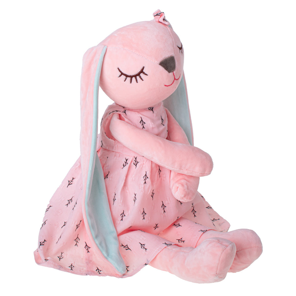 Plys maskot kanin lyserød 52cm