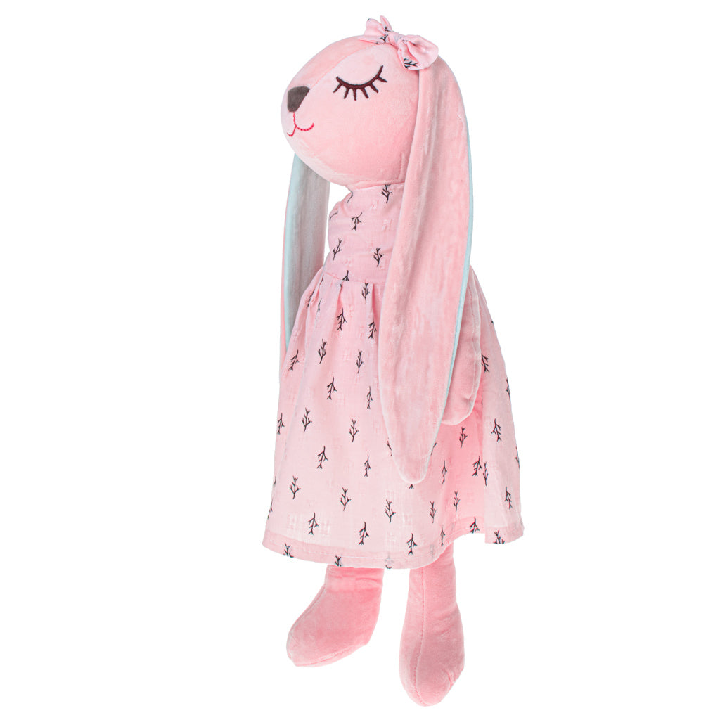 Plys maskot kanin lyserød 52cm