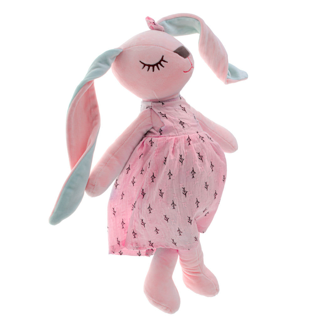 Plys maskot kanin lyserød 52cm