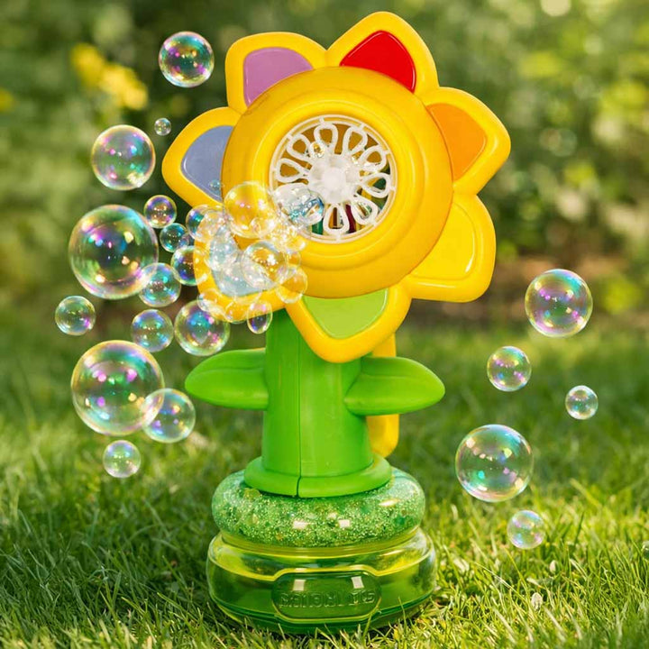 sæbeboblemaskine automatisk generator blomst boble musik lys