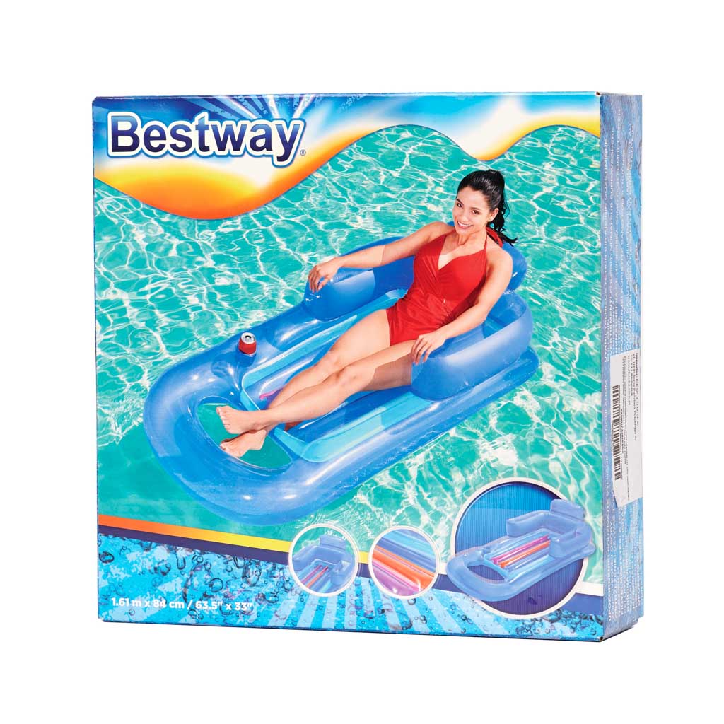 BESTWAY 43028 Oppustelig madrasstol blå
