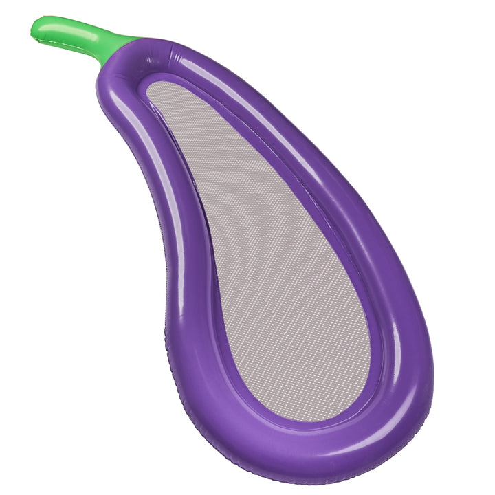 Oppustelig netmadras aubergine 240 cm