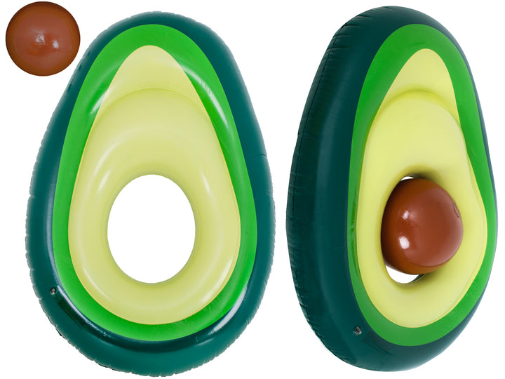Oppustelig svømmemadras med avocadobold med frø 150 cm XL