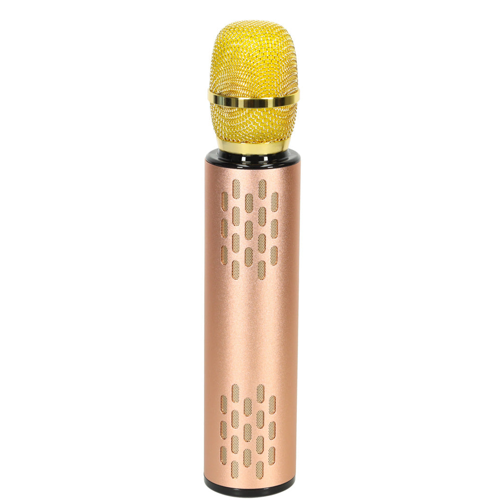 Trådløs Bluetooth karaoke-mikrofon i guld