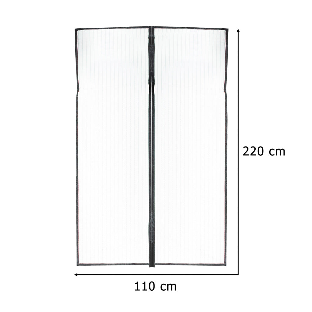 Myggenet magnetisk LUARO til dør solid stærk magnet 110x220cm