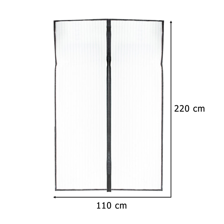 Myggenet magnetisk LUARO til dør solid stærk magnet 110x220cm