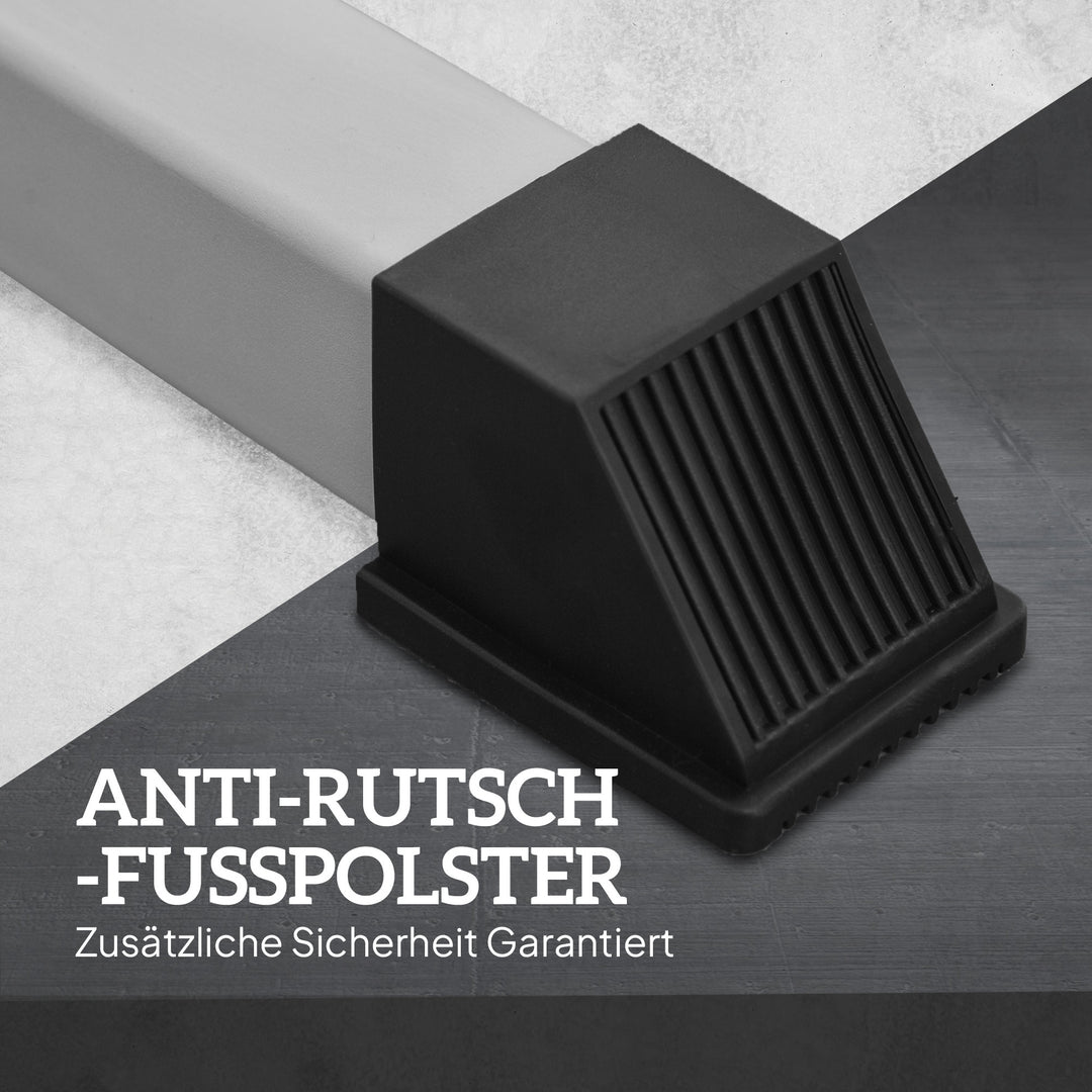 Sæt med 2 håndvægtstativer, 3 niveauer, højdejusterbar, håndvægtstativ i stål, lasteevne op til 200 kg, sølv + sort