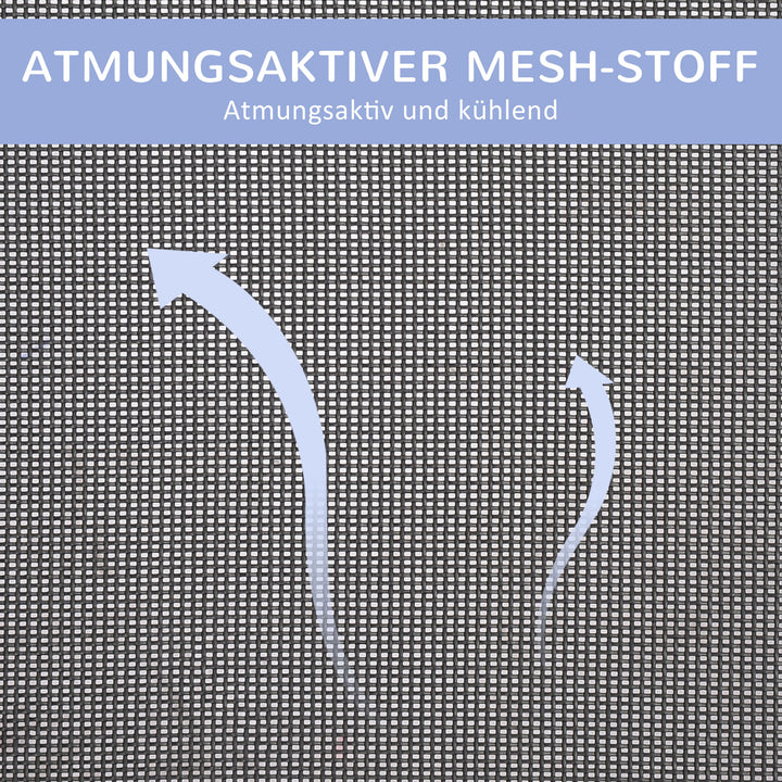 Hundeseng udendørs katteseng kæledyrsseng soveplads metal 600d oxfordstof blå 91,5 x 76,2 x 18 cm