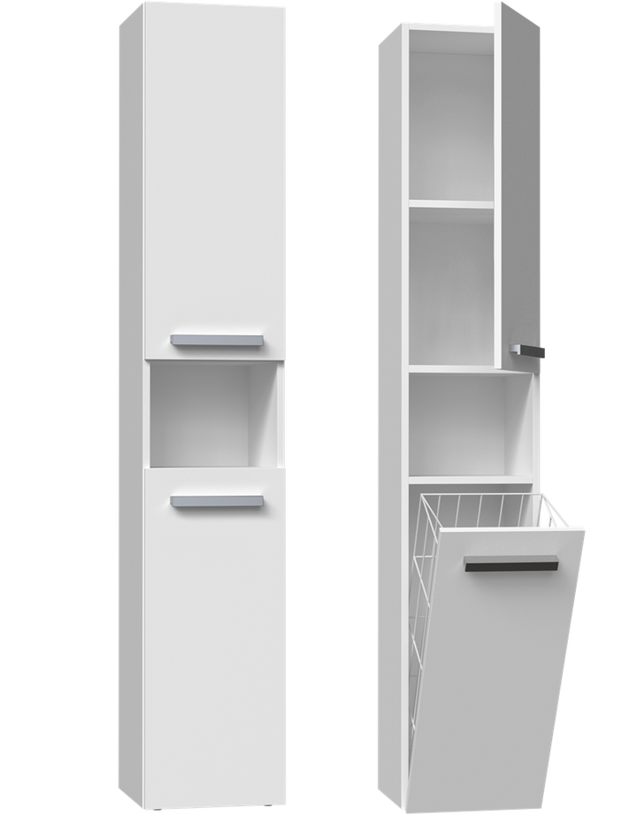 Badeværelsesskab, Dybde: 30 cm  Bredde: 31 cm  Højde: 174 cm