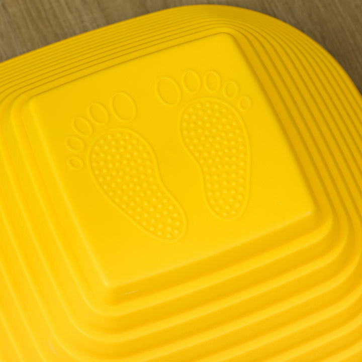 Balancesten til børn, 6 stykker, skridsikre, forhindringsbanesten, til udvikling af motoriske færdigheder, plastik, farverige