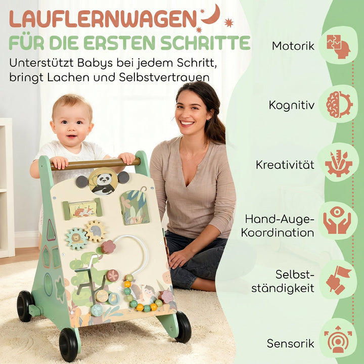Træ Montessori Walker xylofon Grøn