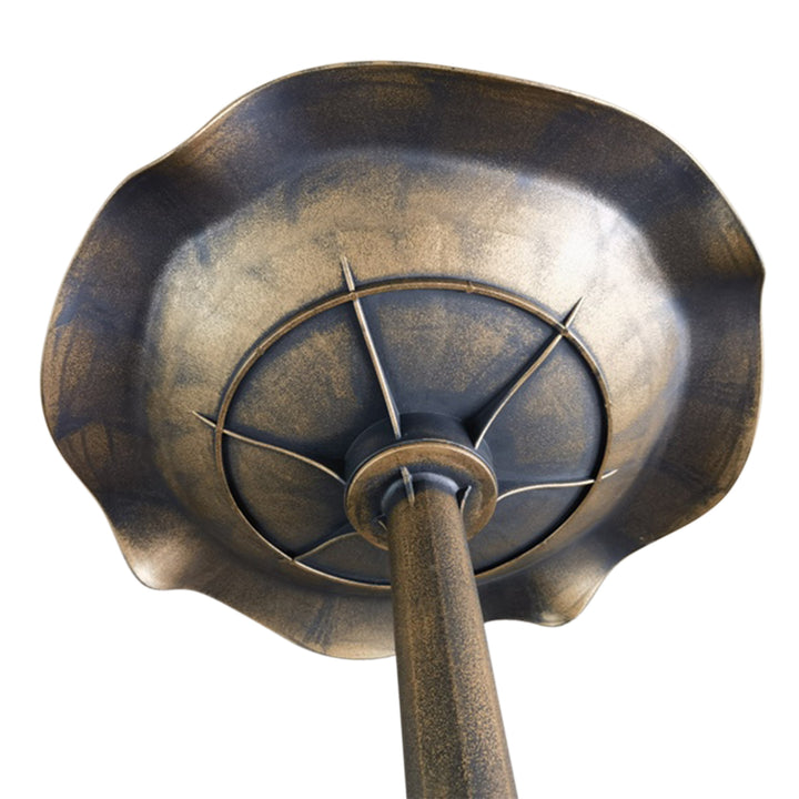 Fuglebad/vandskål, vintage design, stabil base, vinterbestandig, Ø50 x 71H cm, bronze
