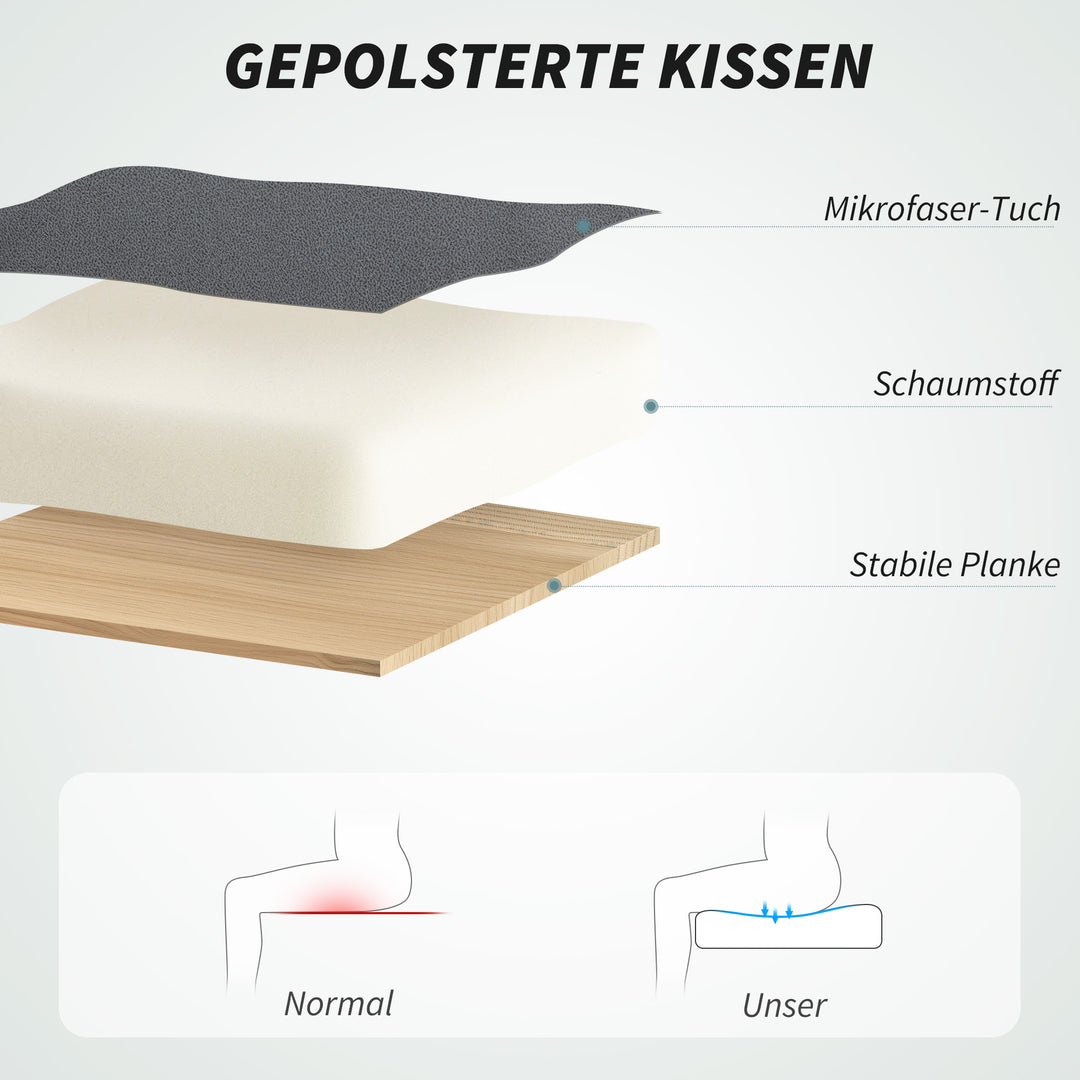 Kontorstol med massagefunktion, højdejusterbar skrivebordsstol med hvilefunktion, polstret, rullbar, grå