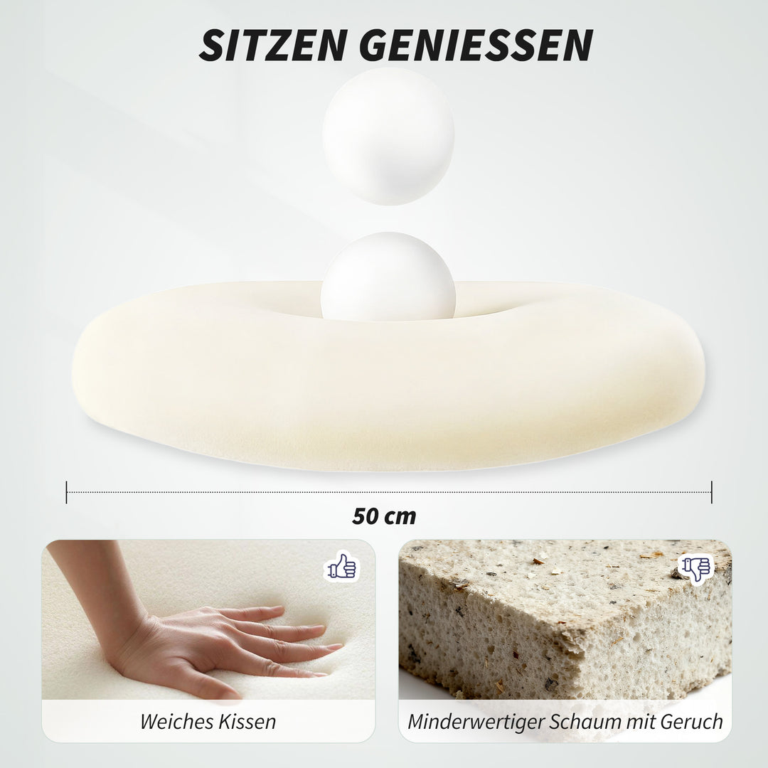 Ergonomisk kontorstol med 3D-armlæn, netryg, S-formet ryglæn, nakkestøtte, vippefunktion, sort