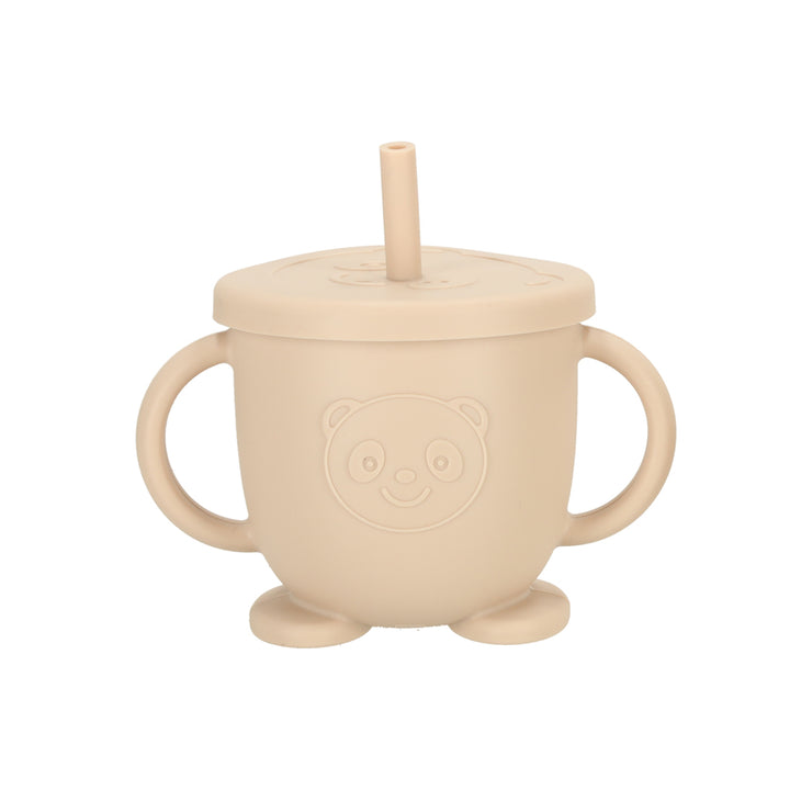 Silikoneskåle til børn, ugle, beige, 9 elementer