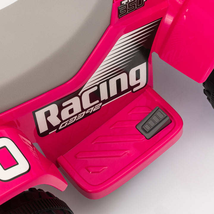 Elektrisk ATV til børn, batteridrevet, kører frem og tilbage, LED-lys, 18-36 måneder, pink