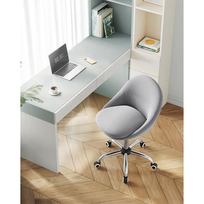 Højdejusterbar skrivebordsstol i grå