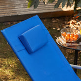 Liggestol: Perfekt til afslapning i haven eller på terrassen, blå