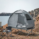 Sov godt i naturen - Feltseng med telt og ventilation til 1 person!
