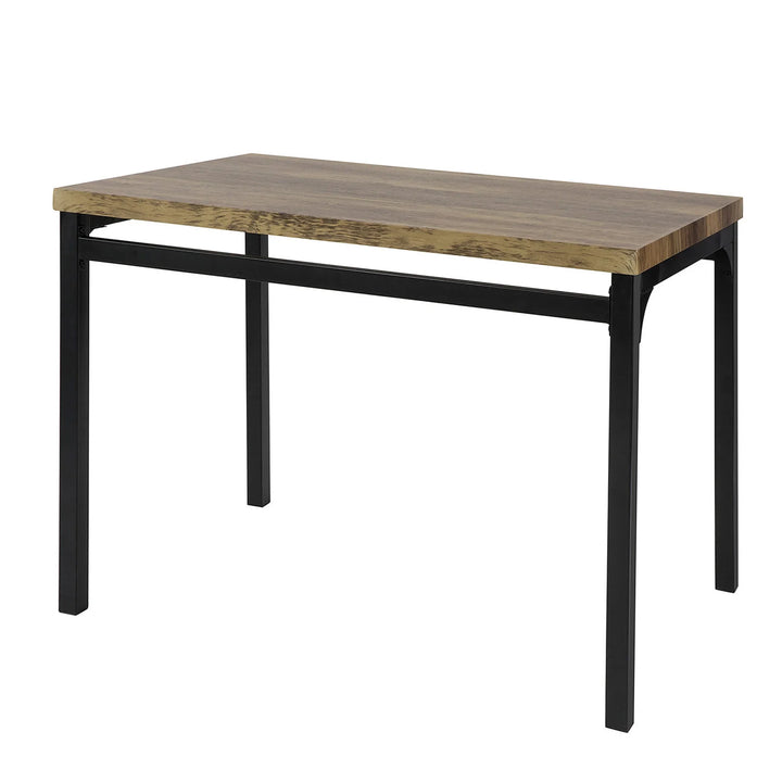 Enkelt spisebord, industrielt look, B110 x D70 x H76 cm, naturfarvet-brun med sorte ben