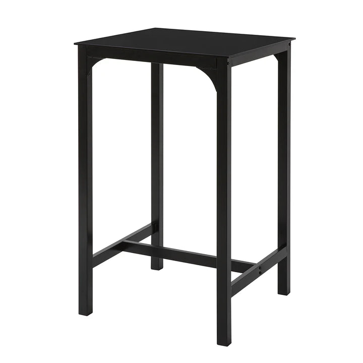 Robust og stilrent barbord i metal, L60 cm x B60 cm x H100 cm, sort