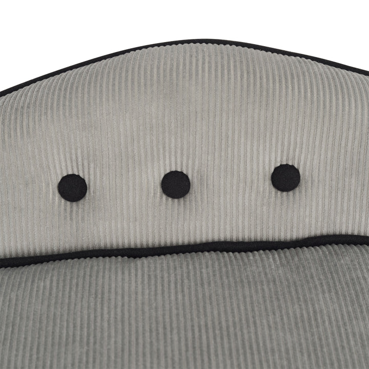 Kæledyrssofa, hundeseng, hundemåtte, hundesofa, naturtræ + plys, grå, 66,5 x 45 x 35,5 cm