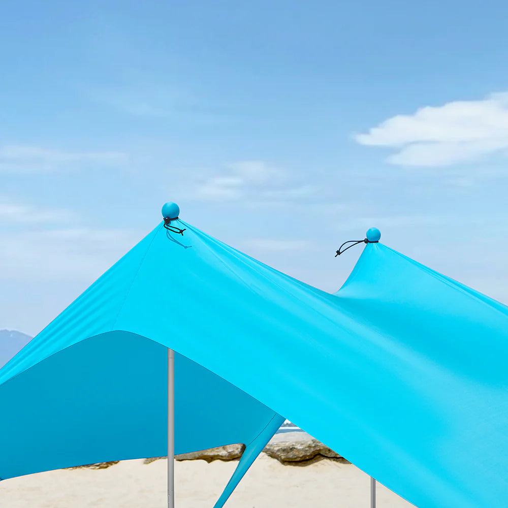 Strandtelt - Perfekt til Solbeskyttelse på Stranden, UPF 30+, turkis