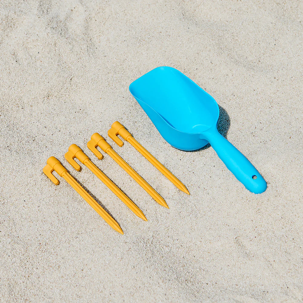 Strandtelt - Perfekt til Solbeskyttelse på Stranden, UPF 30+, turkis