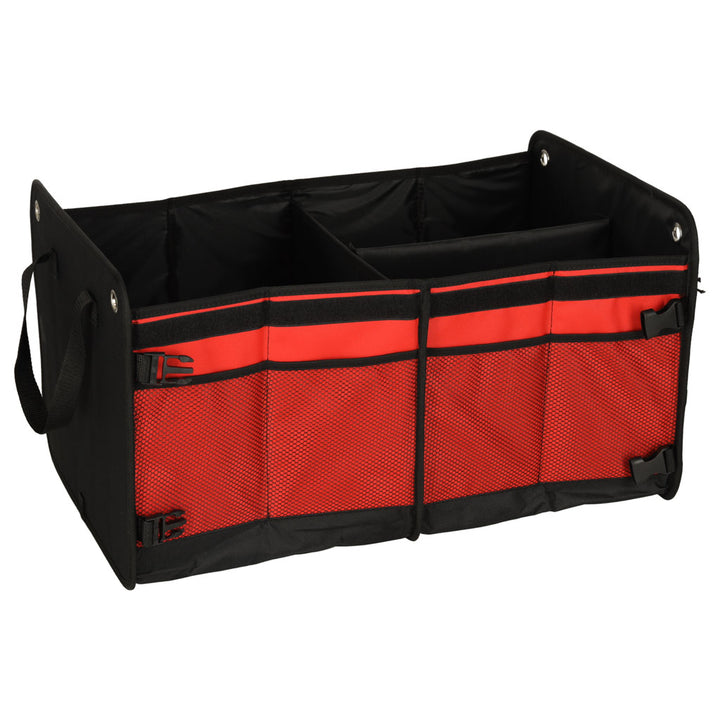 Bagagerumsorganisator sort rød 58x37x32