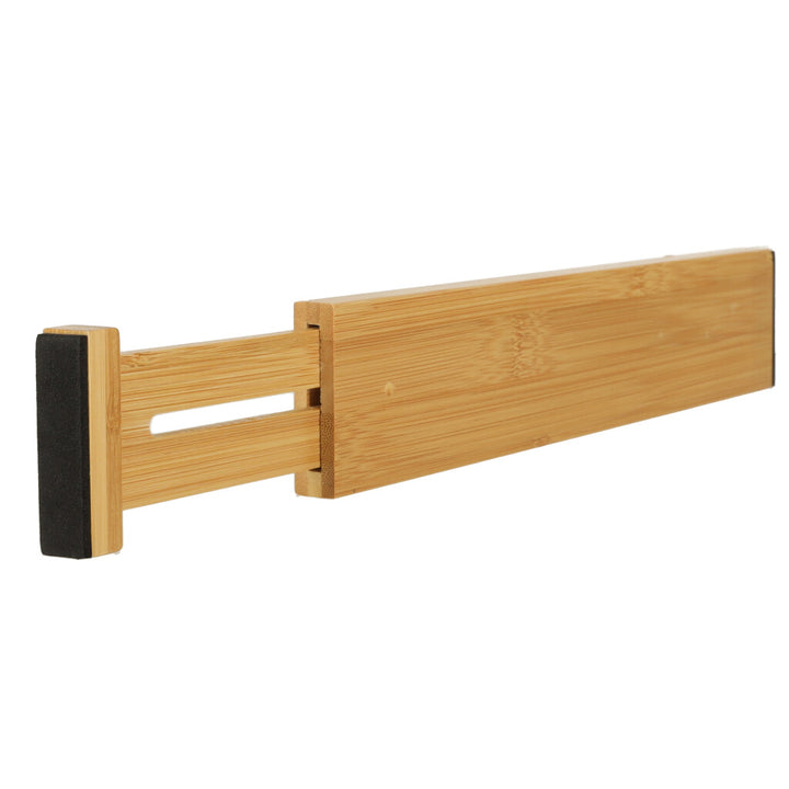 Skuffeorganisator justerbar bambus separator 43x6x1,5cm 1 stk.