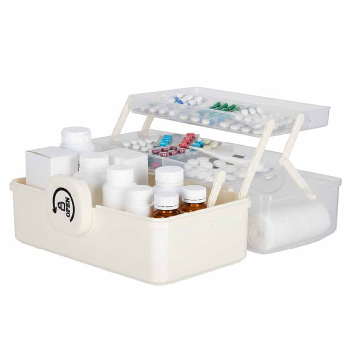 Organizer medicinbeholder medicinopbevaring medicinskab 29x16x15cm